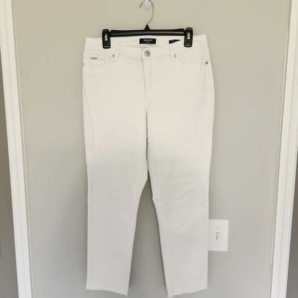 Nine West Denim - Nine West Jeans, Gramercy Skinny Cropped, White, Women's Size 10